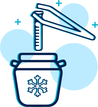 Freezing - Sperms/Egg/Embryo Icon